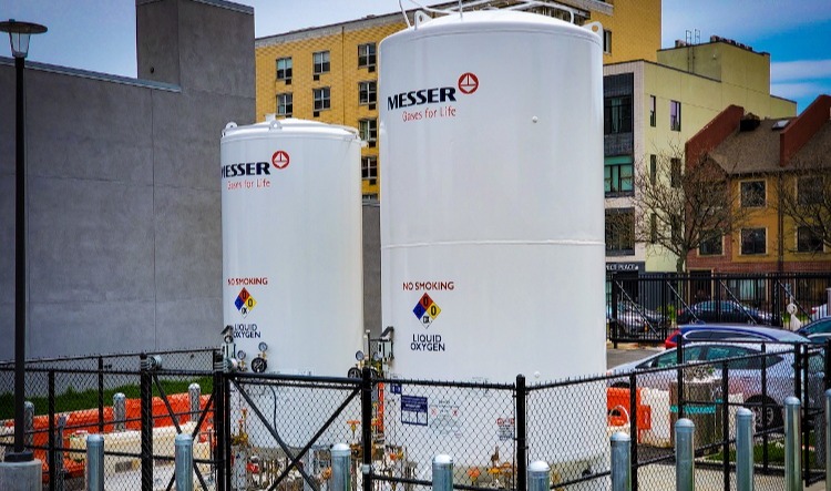 Messer Bulk Oxygen Tanks for Medical Gas-1