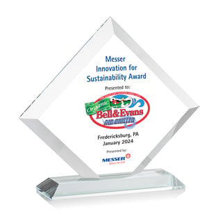 Messer Press Release Bell and Evans Innovation for Sustainability Award