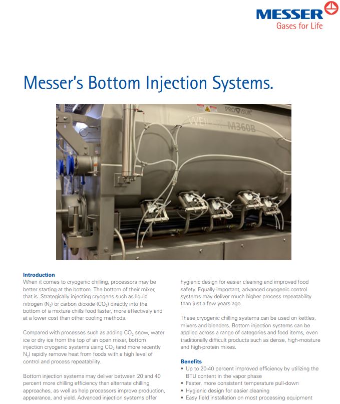 Messer’s Bottom Injection Systems