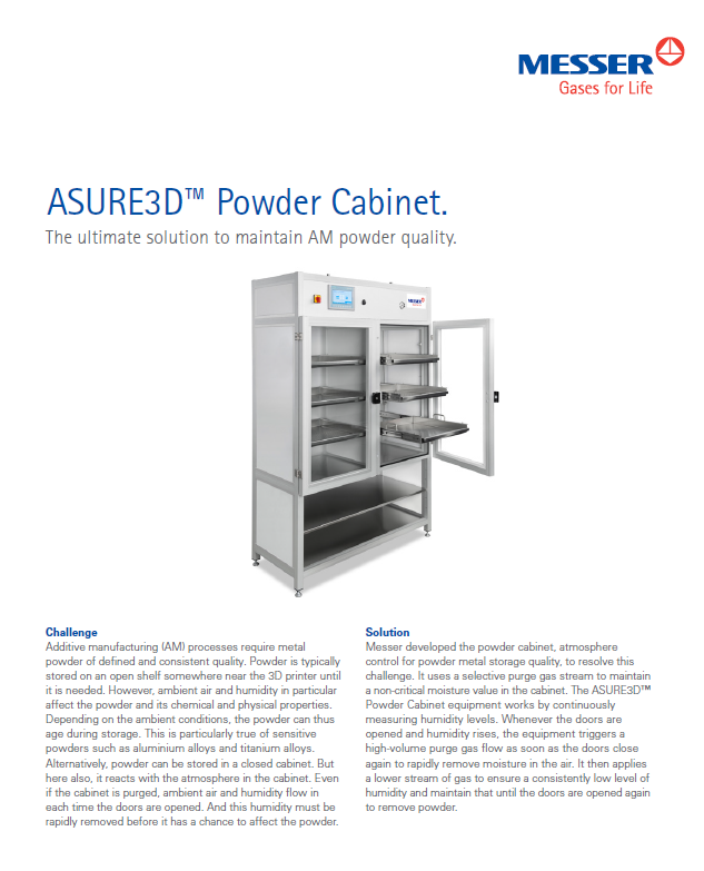 ASURE3D™ Powder Cabinet