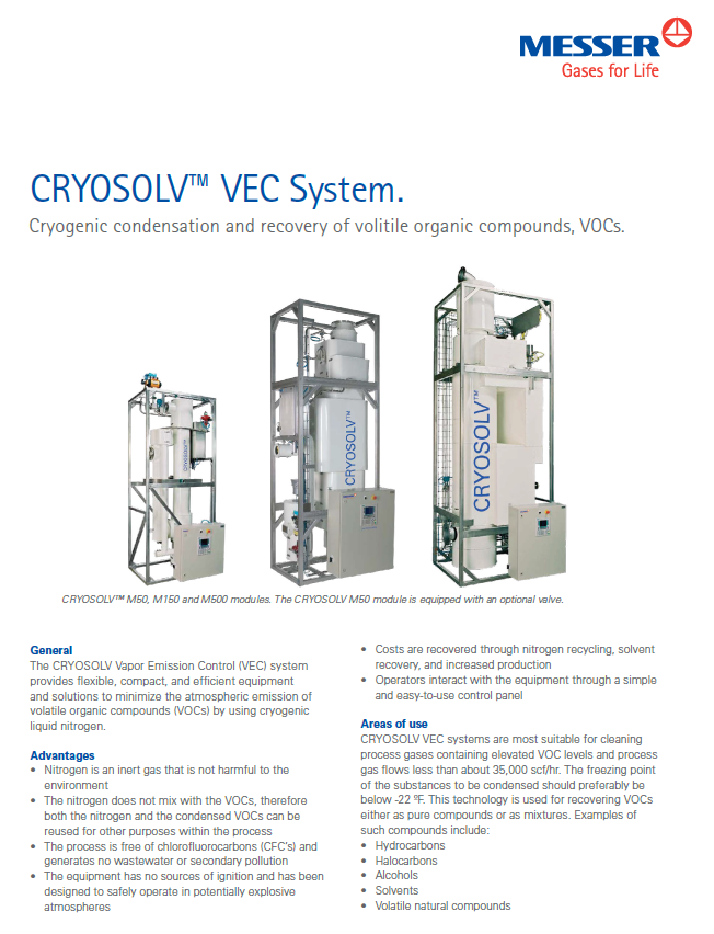 The CRYOSOLV™ VEC System