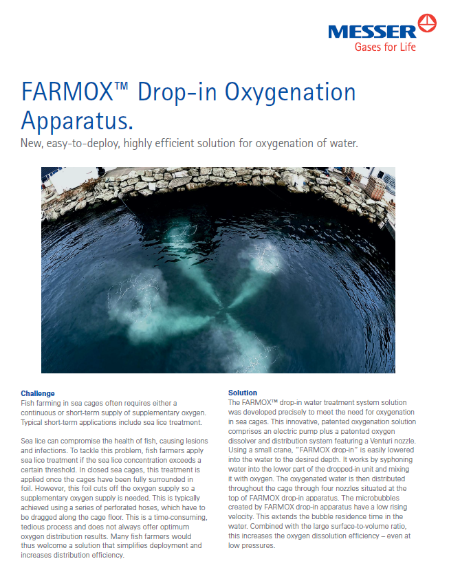 Farmox™ Drop-in Oxygenation Apparatus