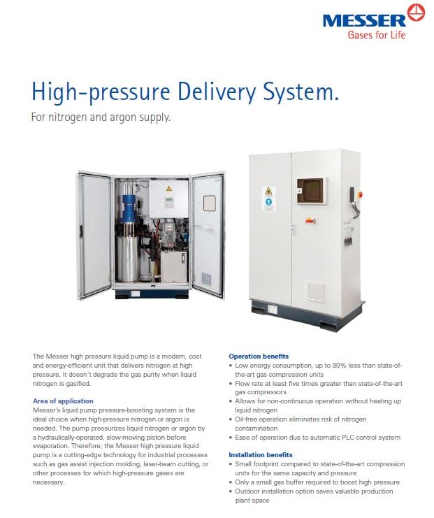 High-pressure Delivery System