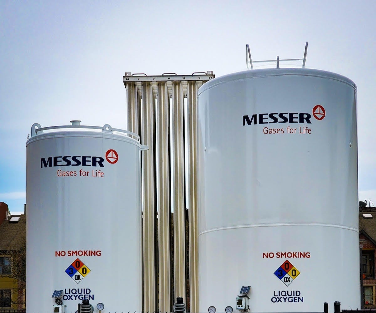 Large Medical Oxygen Tanks