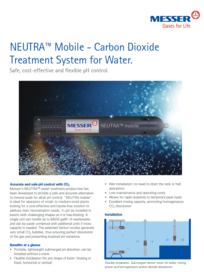 NEUTRA™ Mobile - Carbon Dioxide Treatment System for Water