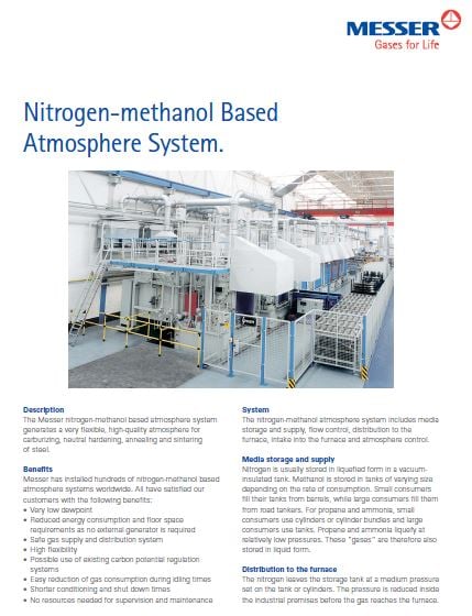 Nitrogen-methanol Based Atmosphere System