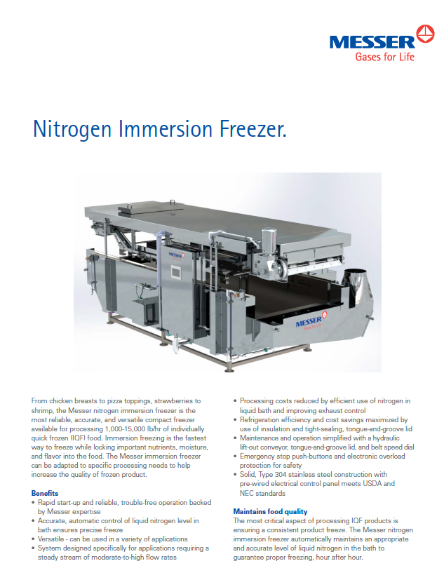 Nitrogen Immersion Freezer