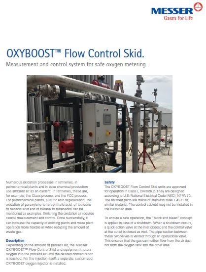 OXYBOOST™ Flow Control Skid