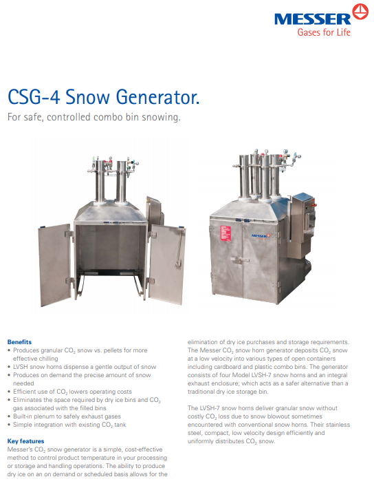 Messer’s CSG-4 Snow Generator