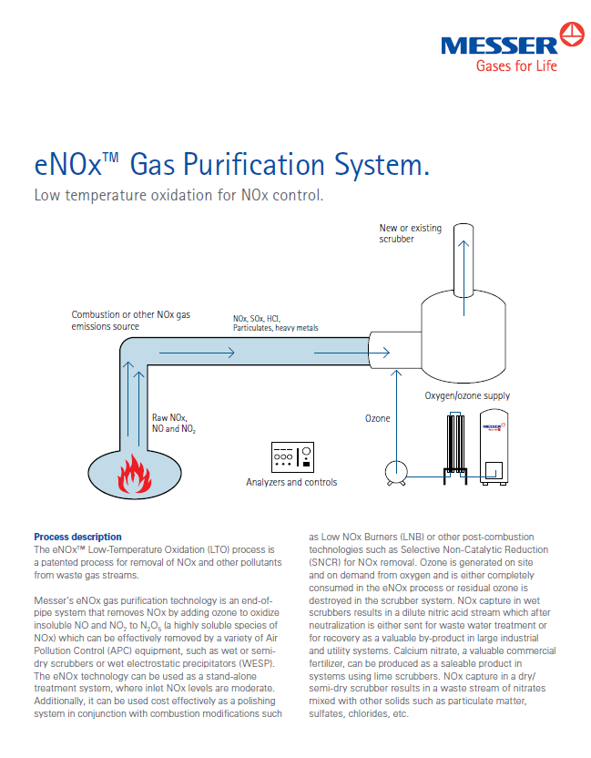 Messer's eNOx™ Gas Purification System